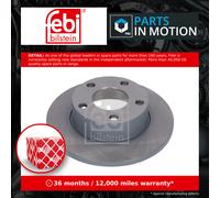 febi bilstein 09077 Brake Disc Set (2 Brake Disc) rear, full, No. of Holes 5