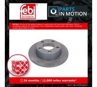 2x Brake Discs Pair Solid Rear 245mm 09077 Febi Set 443615601B Quality New
