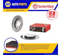 2x Brake Discs Pair Solid Rear 247mm 08.5334.11 Brembo Set 1618860980 169115 New