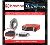 2x Brake Discs Pair Solid Rear 247mm 08.9719.11 Brembo Set 1618861980 4246W9 New