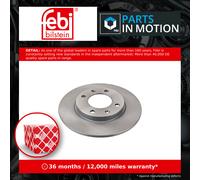 Ferdinand Bilstein Brake Discs 2x Solid Rear for Citroen Saxo VTS 1996-2004 247mm Set 95661749
