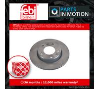 2x Brake Discs Pair Solid Rear 249mm 107710 Febi Set 1610761980 Quality New