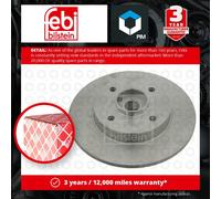 2x Brake Discs Pair Solid Rear 249mm 27201 Febi Set E169195 E169506 E169510 New