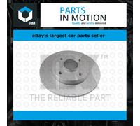 2x Brake Discs Pair Solid fits CITROEN C4 LA, Mk1 1.6D Rear 04 to 06 249mm Set