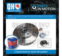 2x Brake Discs Pair Solid Rear 249mm BDC5597 Quinton Hazell Set 1609249980 New