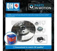 2x Brake Discs Pair Solid Rear 249mm BDC5771 Quinton Hazell Set 424932 Quality