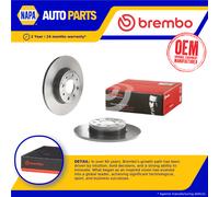 2x Brake Discs Pair Solid Rear 251mm 08.A915.11 Brembo Set 51805559 51813705 New