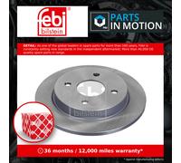 2x Brake Discs Pair Solid Rear 253mm 05652 Febi Set C1BC2A315AA 1073756 1197572