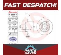 2x Brake Discs Pair Solid Rear 253mm 08.9502.11 Brembo Set 1K0615601AB Quality