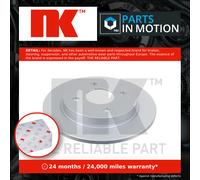 2x Brake Discs Pair Solid Rear 253mm 312536 NK Set 1073756 1197572 1323621 New