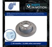 2x Brake Discs Pair Solid Rear 253mm ADV1843109 Blue Print Set 5Q0615601C New