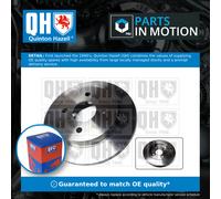 2x Brake Discs Pair Solid Rear 253mm BDC3583 Quinton Hazell Set 1073756 1323621