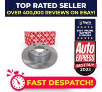 2x Brake Discs Pair Solid Rear 255mm 22906 Febi Set 4B0615601B Quality New