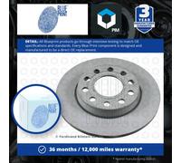 2x Brake Discs Pair Solid Rear 255mm ADV184322 Blue Print Set 8E0615301AA New