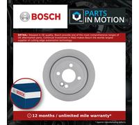 Bosch 2x Brake Discs Pair Solid Rear 258.7mm 0986478601 Set 34211503070 BD520