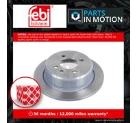 2x Brake Discs Pair Solid fits BMW 325 E30 2.5 Rear 83 to 93 258mm Set Febi New