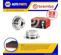 2x Brake Discs Pair Solid Rear 258mm 08.7724.10 Brembo Set 9014230412 9014230612