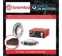 2x Brake Discs Pair Solid Rear 258mm 08.9081.21 Brembo Set 584111P300 Quality