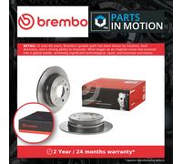 2x Brake Discs Pair Solid Rear 258mm 08.9580.21 Brembo Set 1684230212 Quality