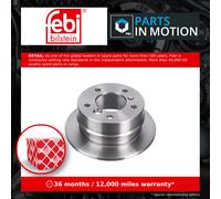 2x Brake Discs Pair Solid Rear 258mm 09102 Febi Set A9014230412 A9014230612 New
