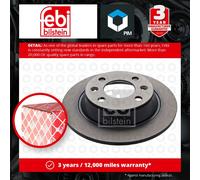 2x Brake Discs Pair Solid Rear 258mm 10789 Febi Set 8951443 8970717 Quality New