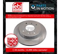 2x Brake Discs Pair Solid Rear 258mm 15895 Febi Set 432065M311 4320659J01 New