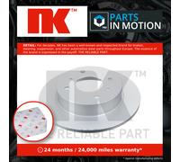 2x Brake Discs Pair Solid Rear 258mm 312229 NK Set 432065M311 4320699J00 Quality