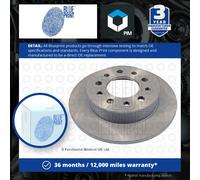 2x Brake Discs Pair Solid Rear 258mm ADG04355 Blue Print Set 584112C000 Quality