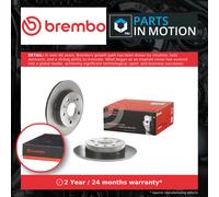 2x Brake Discs Pair Solid Rear 259mm 08.C046.11 Brembo Set 5561161M00 5561161M20