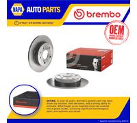 2x Brake Discs Pair Solid Rear 259mm 08.C046.11 Brembo Set 5561161M00 5561161M20