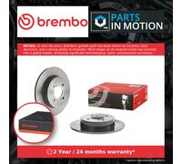2x Brake Discs Pair Solid Rear 259mm 08.C046.41 Brembo Set 5561170L00 Quality