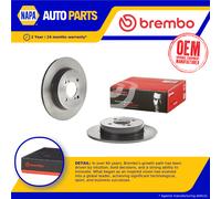 2x Brake Discs Pair Solid Rear 259mm 08.C046.41 Brembo Set 5561170L00 Quality