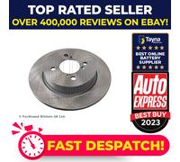 2x Brake Discs Pair Solid fits SUZUKI SWIFT AZG 413D 1.3D Rear 2010 on 259mm Set
