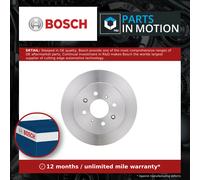 Bosch Brake Discs BD906 Solid 260mm Rear - Set of 2 for MG MGZR 120/160 1.8 01-05