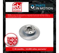 2x Brake Discs Pair Solid Rear 260mm 175477 Febi Set 432000166R 432000166RSK1