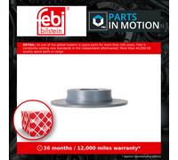 2x Brake Discs Pair Solid Rear 260mm 199096 Febi Set MQ005252 4320600Q1A Quality