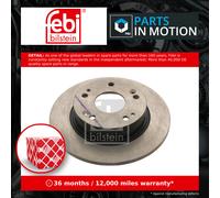 2x Brake Discs Pair Solid fits HONDA ACCORD CL9 2.4 Rear 03 to 08 K24A3 260mm