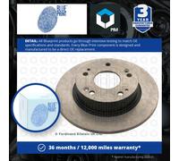 2x Brake Discs Pair Solid Rear 260mm ADH24378 Blue Print Set 42510SEAE00 Quality