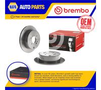 2x Brake Discs Pair Solid Rear 262mm 08.A602.11 Brembo Set 584111C800 584111G300