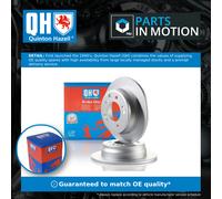 2x Brake Discs Pair Solid Rear 262mm BDC5752 Quinton Hazell Set 584111H100 New