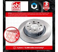 2x Brake Discs Pair Solid Rear 263.9mm 43837 Febi Set 55700593 55700592 0569097