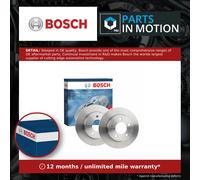 2x Brake Discs Pair Solid Rear 264.8mm 0986479S50 Bosch Set BP4Y26251B BD1929