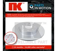 2x Brake Discs Pair Solid Rear 264mm 312351 NK Set 55700592 55700593 569097 New