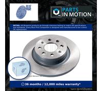 Blue Print Pair of Solid Painted Brake Disc Rotor ADL144310 fits REAR