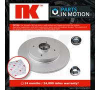 2x Brake Discs Pair Solid Rear 268mm 311951 NK Set 1611840880 1619238880 424945