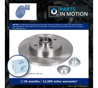 Blue Print Brake Disc ADP154305 Rear x1 OE Matching Quality Fits Citroën Peugeot