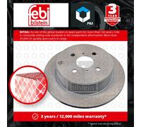 2x Brake Discs Pair Solid Rear 269mm 27234 Febi Set 424310D050 4243102050 New