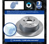 Blue Print ADT343104 Brake Disc Set (2 Brake Disc) rear, full, No. of Holes 5