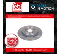 2x Brake Discs Pair Solid Rear 270mm 193391 Febi Set 4243102340 Quality New