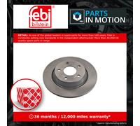 2x Brake Discs Pair Solid Rear 271mm 108193 Febi Set 2196429 JX612A315AEA New